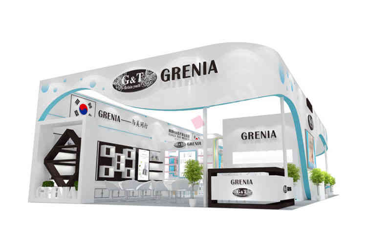 特裝展臺(tái)韓國(guó)EOS美博會(huì)廣州廣交會(huì)展臺(tái)設(shè)計(jì)搭建