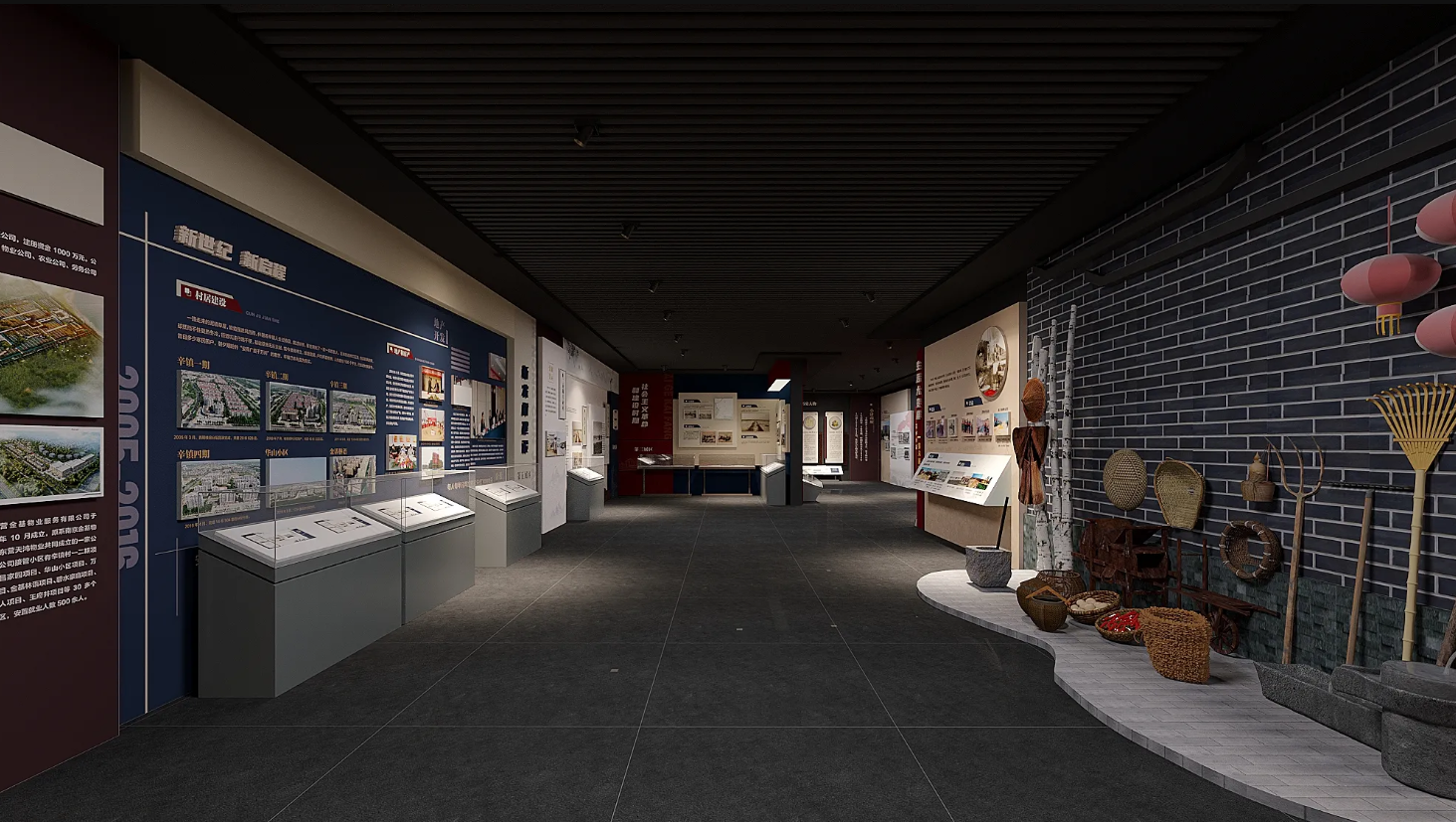 廣東振興鄉村展館設計、廣東振興鄉村村史館設計、廣東振興鄉村文化館、廣東民俗文化館設計（三）